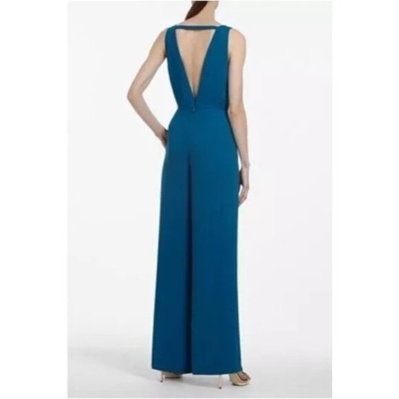 BCBG Max Azaria Camellia Jumpsuit Deep Azure - Picture 5 of 5